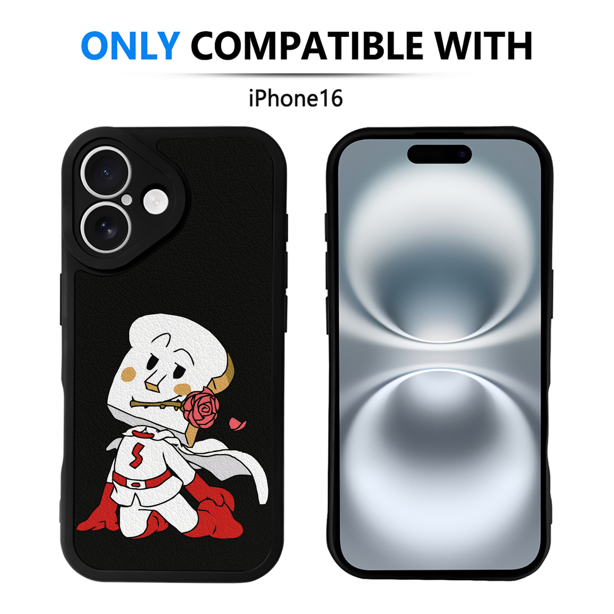 （画像用） アンパンマン Anpanman 【iPhone 16シリーズ対応】シリコンスマホケース（レザー調） 材質：シリコン